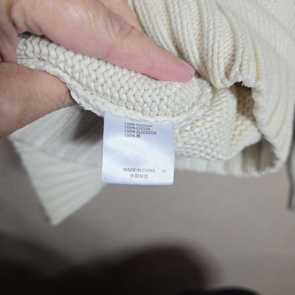 Brandy Melville Preppy American USA Flag Ivory Knit Sweater One Size 100% cotton - Picture 7 of 8